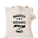 Torba bawełniana z nadrukiem dla kucharki i kucharza - prezent "Najlepsza kucharka"