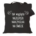 Torba z nadrukiem dla wychowawczyni, prezent dzień nauczyciela, zakończenie roku