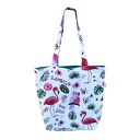 Torba na zakupy shopperka ekologiczna shopper zakupowa ramię eko siatka flamingi