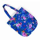 Torba na zakupy shopperka ekologiczna torba shopper zakupowa torba na ramię eko siatka kwiaty ważki