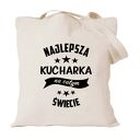 Torba bawełniana z nadrukiem dla kucharki - najlepszy prezent na urodziny i do kuchni