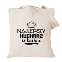 Torba bawełniana z nadrukiem dla kucharza i kucharki - prezent na urodziny