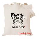 Torba z nadrukiem dla przyjaciółki, psiapsi, kumpeli, prezent, urodziny, BFF, best