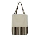 38-0002 Kremowa torebka na eko zakupy shopper bag SISKIN