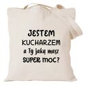Torba bawełniana z nadrukiem dla kucharza i kucharki - prezent dla szefa kuchni