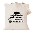 Torba z nadrukiem dla kucharza kucharki, prezent najlepsza, gotowanie, urodziny