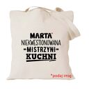 Torba z nadrukiem dla kucharza kucharki, prezent najlepsza, gotowanie, urodziny