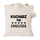 Torba bawełniana z nadrukiem dla kucharza i kucharki - prezent najlepsza kucharka