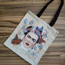 ręcznie malowana płócienna torba na ramię FRIDA