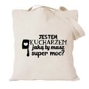 Torba z nadrukiem dla kucharza kucharki, prezent najlepsza, gotowanie, urodziny