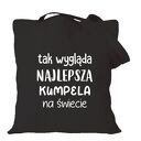 Torba bawełniana z nadrukiem BFF - prezent dla przyjaciółki