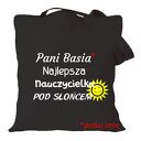 Torba z nadrukiem dla nauczycielki i wychowawczyni - prezent na Dzień Nauczyciela