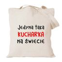 Torba z nadrukiem dla kucharza kucharki, prezent najlepsza, gotowanie, urodziny