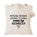 Torba z nadrukiem dla kucharza kucharki, prezent najlepsza, gotowanie, urodziny