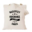 Torba z nadrukiem dla kucharza kucharki, prezent najlepsza, gotowanie, urodziny