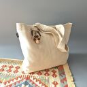 Ręcznie robiona torba na zakupy - praktyczna shopperka handmade