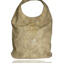 Torebka worek beżowy ćwieki strzałka