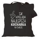 Torba z nadrukiem dla kucharza kucharki, prezent najlepsza, gotowanie, urodziny