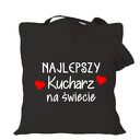 Torba bawełniana z nadrukiem dla kucharza i kucharki - prezent najlepsza kucharka, gotowanie, restauracja
