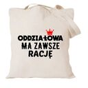 Torba z nadrukiem dla pielęgniarki - prezent najlepsza pielęgniarka i położna