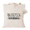 Torba bawełniana z nadrukiem dla kucharki i kucharza - prezent