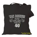 Torba z nadrukiem na urodziny, imieniny i rocznicę - prezent na okazję (handmade)