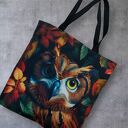 Torba zakupowa wodoodporna sowa