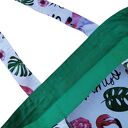 Torba na zakupy shopperka ekologiczna torba shopper zakupowa torba na ramię eko siatka flamingi