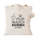 Torba z nadrukiem dla kucharza kucharki, prezent najlepsza, gotowanie, urodziny