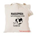 Torba z nadrukiem dla wychowawczyni, prezent dzień nauczyciela, zakończenie roku