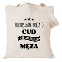 Torba z nadrukiem dla żony, żonki, prezent od męża, urodziny, święta, walentynki