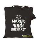 Ręcznie robiona torba z nadrukiem dla kucharza lub kucharki - prezent na urodziny