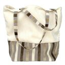 38-0002 Kremowa torebka na eko zakupy shopper bag SISKIN