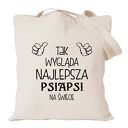 Torba z nadrukiem dla przyjaciółki, psiapsi, kumpeli, prezent, urodziny, BFF, best