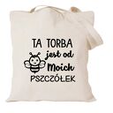 Torba bawełniana z nazwą grupy dla przedszkolanki - prezent na zakończenie roku i Dzień Edukacji
