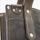 skórzana torebka w stylu vintage wykonana ręcznie przez Ladybuq Art, idealna damska torba rozmiar M