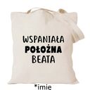 Torba bawełniana z nadrukiem dla pielęgniarki - prezent najlepsza pielęgniarka