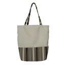 38-0002 Kremowa torebka na eko zakupy shopper bag SISKIN