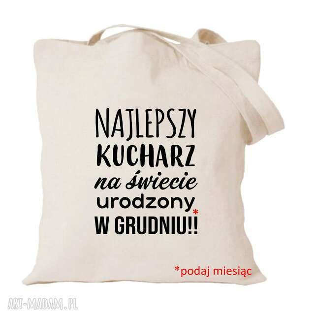 Torba z nadrukiem dla kucharza kucharki, prezent najlepsza kucharka, gotowanie, urodziny restauracja