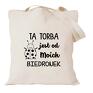 Manufaktura Koszulek handmade torba z nadrukiem z nazwą grupy dla przedszkolanki prezent