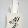 eko torba na zakupy żyrafa ekologiczna