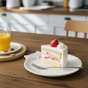 Biały talerzyk deserowy w kształcie kota - rękodzieło Lamabo Ceramics