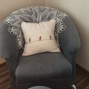 Biały obrus na drutach 85 cm - koronka z efektem 3D