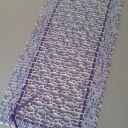 Bieżnik Modern Violet - rękodzieło szydełkowe z bawełny (65 x 31 cm)