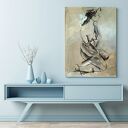 Szkic Kobiety 70x100 cm - duży obraz do salonu