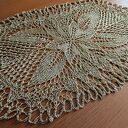 Bieżnik na drutach w kolorze starego złota