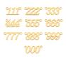 naszyjniki: Złoty naszyjnik z liczbami anielskimi