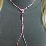 minimalistycznie na dwa naszyjniki handmade pink seed beads uwaga rozowy boho