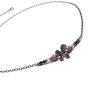 kamienie szlachetne srebro 925 orchid ruby - rubiny krótki naszyjnik