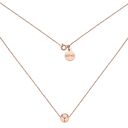 hand made naszyjnik z różowego złota z kulką